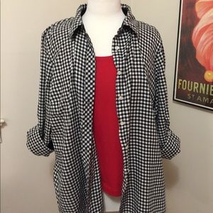 Cute Black & White Checked  Shirt